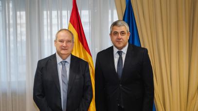 UNWTO Secretary-General, Zurab Pololikashvili, meets with the Minister Jordi Hereu